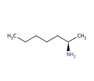 (R)-(&minus;)-2-Aminoheptane (CAS 6240-90-0) - chemical structure image