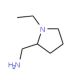 (R)-(+)-2-Aminomethyl-1-ethylpyrrolidine (CAS 22795-97-7) - chemical structure image