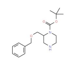 (R)-2-(Benzyloxymethyl)piperazine, N1-BOC protected (CAS 740806-54-6) - chemical structure image