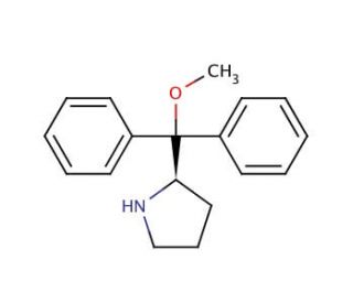 (R)-2-(Methoxydiphenylmethyl)pyrrolidine (CAS 948595-05-9) - chemical structure image