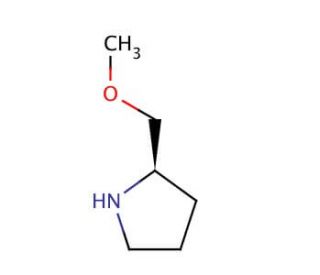 (R)-(&minus;)-2-(Methoxymethyl)pyrrolidine (CAS 84025-81-0) - chemical structure image