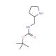 (R)-2-N-Boc-aminomethylpyrrolidine (CAS 719999-54-9) - chemical structure image