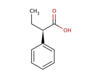(R)-(&minus;)-2-Phenylbutyric acid (CAS 938-79-4) - chemical structure image