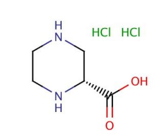 (R)-2-Piperazinecarboxylic acid dihydrochloride (CAS 126330-90-3) - chemical structure image