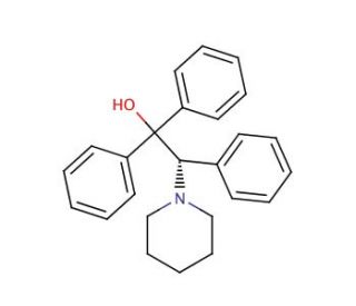 (R)-(&minus;)-2-Piperidino-1,1,2-triphenylethanol (CAS 213995-12-1) - chemical structure image