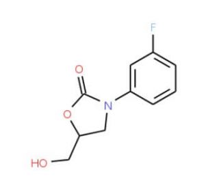 (R)-3-(3-Fluoro-phenyl)-5-hydroxymethyl-oxazolidin-2-one (CAS 149524-42-5) - chemical structure image