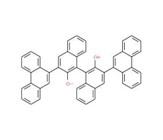 (R)-3,3&prime;-Di-9-phenanthrenyl-1,1&prime;-bi-2-naphthol (CAS 957111-25-0) - chemical structure image