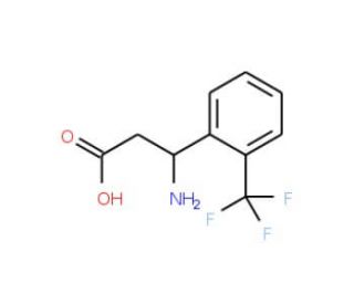 (R)-3-Amino-3-(2-trifluoromethylphenyl)propionic acid (CAS 791582-16-6) - chemical structure image