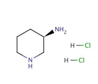 (R)-(&minus;)-3-Aminopiperidine dihydrochloride (CAS 334618-23-4) - chemical structure image