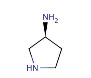 (R)-(&plus;)-3-Aminopyrrolidine (CAS 116183-82-5) - chemical structure image