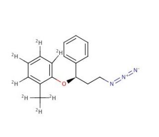 (R)-3-Azido-1-phenyl-1-(2-methylphenoxy-d7)propane - chemical structure image