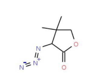 (R)-3-Azido-4,4-dimethyldihydrofuran-2(3H)-one (CAS 874304-48-0) - chemical structure image