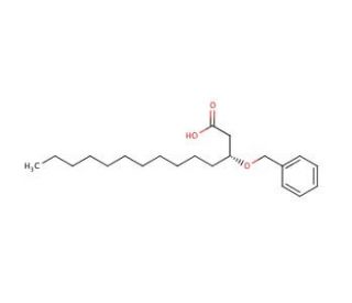 R-(3)-Benzyloxy Myristic Acid (CAS 87357-67-3) - chemical structure image