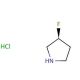 (R)-(−)-3-Fluoropyrrolidine hydrochloride (CAS 136725-55-8) - chemical structure image