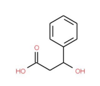 (R)-(&plus;)-3-Hydroxy-3-phenylpropionic acid (CAS 2768-42-5) - chemical structure image