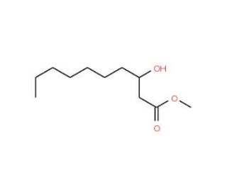 R-(3)-Hydroxydecanoic Acid, Methyl Ester (CAS 56618-58-7) - chemical structure image