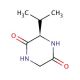 (R)-(−)-3-Isopropyl-2,5-piperazinedione (CAS 143673-66-9) - chemical structure image