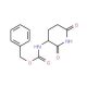 (R)-3-N-Cbz-amino-2,6-dioxo-piperidine (CAS 179915-11-8) - chemical structure image