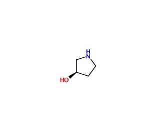 (R)-3-Pyrrolidinol (CAS 2799-21-5) - chemical structure image