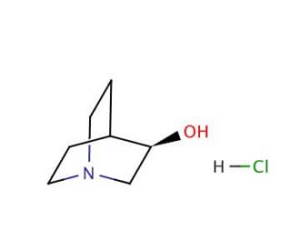 (R)-(&minus;)-3-Quinuclidinol hydrochloride (CAS 42437-96-7) - chemical structure image