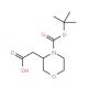 (R)-4-Boc-3-morpholineacetic acid (CAS 761460-03-1) - chemical structure image