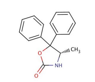 (R)-(&plus;)-5,5-Diphenyl-4-methyl-2-oxazolidinone (CAS 223906-37-4) - chemical structure image