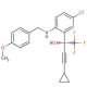 (R)-5-Chloro-α-(cyclopropylethynyl)-2-[[(4-methoxyphenyl)methyl]amino]-α-(trifluoromethyl)benzenemethanol - chemical structur
