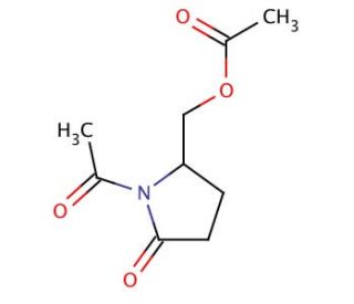 (R)-5-Ethylcarboxyl-N-acetyl-2-pyrrolidinone - chemical structure image