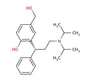 (R)-5-Hydroxymethyl Tolterodine (CAS 207679-81-0) - chemical structure image