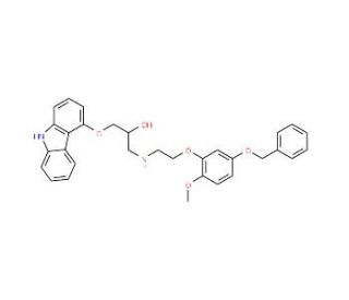 (R)-(&plus;)-5&prime;-Benzyloxy Carvedilol (CAS 1217637-76-7) - chemical structure image