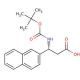 (R)-Boc-3-(2-naphthyl)-β-Ala-OH (CAS 500789-01-5) - chemical structure image