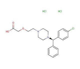 (R)-Cetirizine Dihydrochloride (CAS 130018-77-8) - chemical structure image