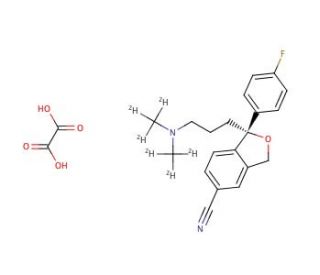 (R)-Citalopram-d6 Oxalate - chemical structure image