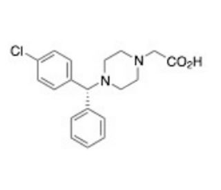 (R)-De(carboxymethoxy) Cetirizine Acetic Acid (CAS 942193-17-1) - chemical structure image
