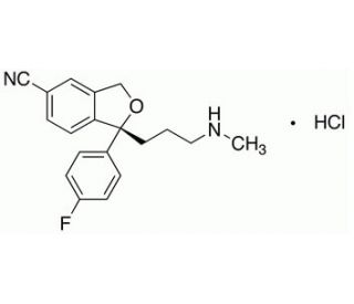 (R)-Desmethyl Citalopram Hydrochloride (CAS 144010-85-5) - chemical structure image