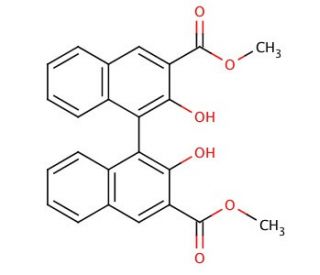 (R)-(&plus;)-Dimethyl-2,2&prime;-dihydroxy-1,1&prime;-binaphthalene-3,3&prime;-dicarboxylate (CAS 18531-91-4) - chemical structure image