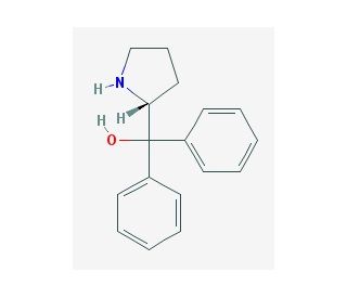 (R)-(&plus;)-Diphenyl-2-pyrrolidinemethanol (CAS 22348-32-9) - chemical structure image