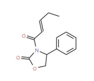 [R-(E)]-3-(1-Oxo-2-pentenyl)-4-phenyl-2-oxazolidinone (CAS 188559-05-9) - chemical structure image