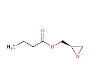 (R)-(&minus;)-Glycidyl butyrate (CAS 60456-26-0) - chemical structure image