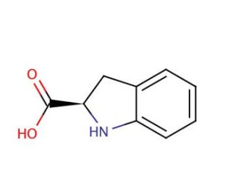 (R)-(&plus;)-Indoline-2-carboxylic acid (CAS 98167-06-7) - chemical structure image