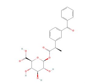 (R)-Ketoprofen Acyl-&beta;-D-glucuronide - chemical structure image