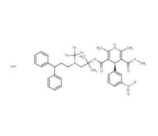 (R)-Lercanidipine-d3 Hydrochloride - chemical structure image