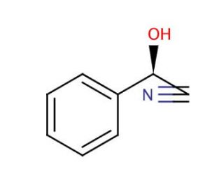 (R)-(&plus;)-Mandelonitrile (CAS 10020-96-9) - chemical structure image