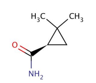 (R)-(&minus;)-2,2-Dimethylcyclopropane-1-carboxamide (CAS 106462-18-4) - chemical structure image
