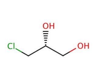 (R)-(&minus;)-3-Chloro-1,2-propanediol (CAS 57090-45-6) - chemical structure image