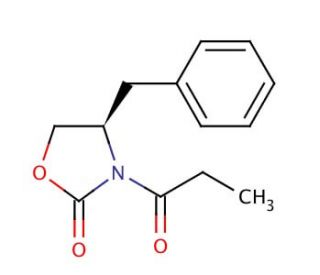 (R)-(&minus;)-4-Benzyl-3-propionyl-2-oxazolidinone (CAS 131685-53-5) - chemical structure image