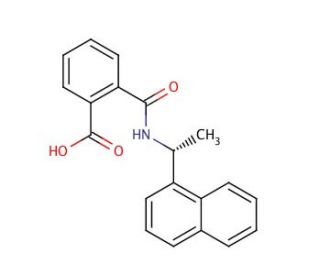 (R)-(&minus;)-N-[1-(1-Naphthyl)ethyl]phthalamic acid (CAS 163438-05-9) - chemical structure image