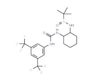 (R)-N-[(1R,2R)-2-(3-(3,5-Bis(trifluoromethyl)phenyl)ureido)cyclohexyl]-tert-butyl-sulfinamide (CAS 934762-68-2) - chemical st