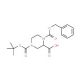 (R)-N-4-Boc-N-1-Cbz-2-piperazine carboxylic acid (CAS 954388-33-1) - chemical structure image