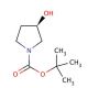 (R)-(−)-N-Boc-3-pyrrolidinol (CAS 109431-87-0) - chemical structure image